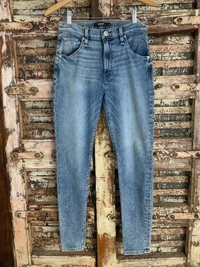 Hudson Barbara Super Skinny Jeans, Medium-Light Wash, Flap Pocket, High Rise, 27